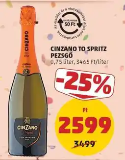 PENNY Cinzano To Spritz Pezsgő ajánlat