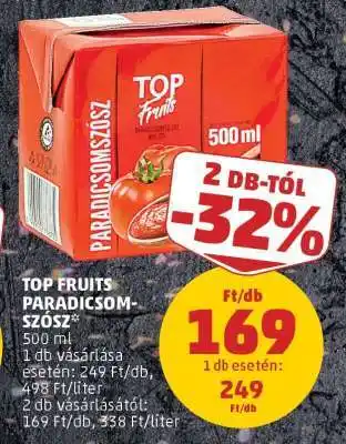 PENNY Top Fruits Paradicsomszósz ajánlat