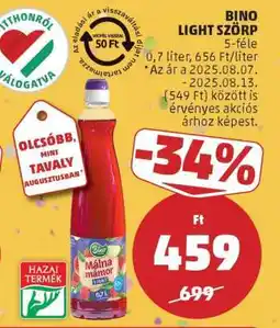 PENNY Bino Light Szörp ajánlat