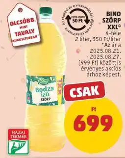 PENNY Bino Szörp XXL ajánlat