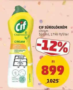 PENNY Cif Súrolókrém citrom ajánlat