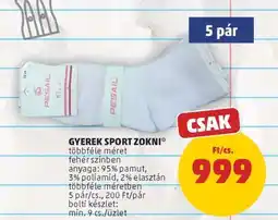 PENNY GYEREK SPORT ZOKNI ajánlat