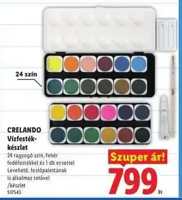 Lidl crelando Vízfestékkészlet ajánlat
