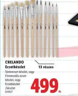 Lidl crelando Ecsetkészlet ajánlat