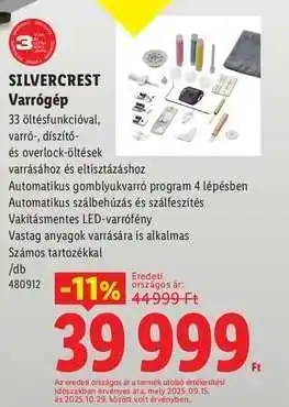 SilverCrest Varrógép