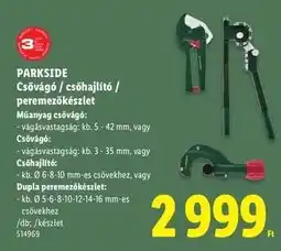 Lidl PARKSIDE Csővágó / csőhajlító / peremezőkészlet ajánlat