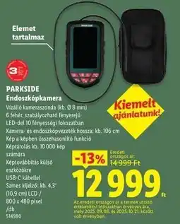 Lidl PARKSIDE Endoszkópkamera ajánlat