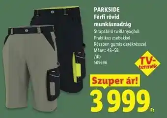 PARKSIDE Férfi rövid munkásnadrág
