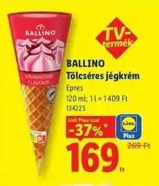Lidl BALLINO Tölcséres jégkrém ajánlat