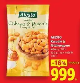Lidl ALESTO Kesudió és földimogyoró ajánlat