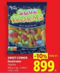 Lidl SWEET CORNER Gumicukor ajánlat
