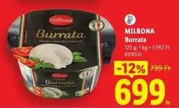 Lidl MILBONA Burrata ajánlat