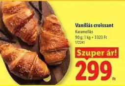 Lidl Vaníliás croissant ajánlat