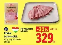 Lidl PIKOK Sertéscsülök ajánlat