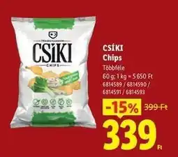 Lidl Csíki chips ajánlat