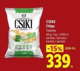 Lidl Csíki chips ajánlat
