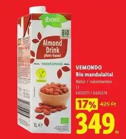 Lidl VEMONDO Bio mandulaital ajánlat