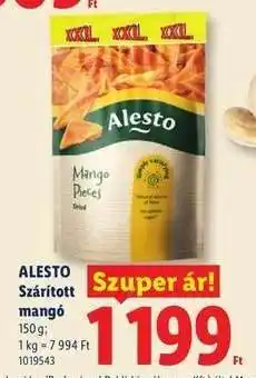 Lidl ALESTO Szárított mangó ajánlat
