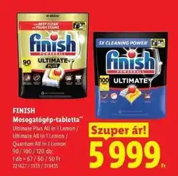 Lidl FINISH Mosogatógép-tabletta ajánlat