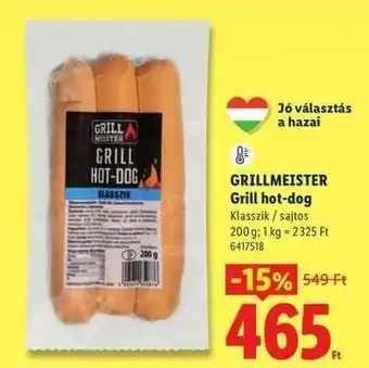 Lidl GRILLMEISTER Grill hot-dog ajánlat