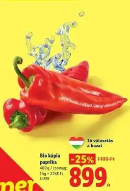 Lidl Bio kápia paprika ajánlat