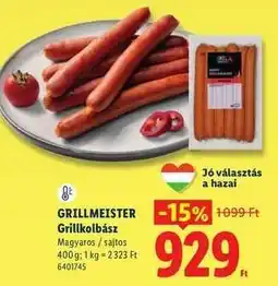 Lidl GRILLMEISTER Grillkolbász ajánlat