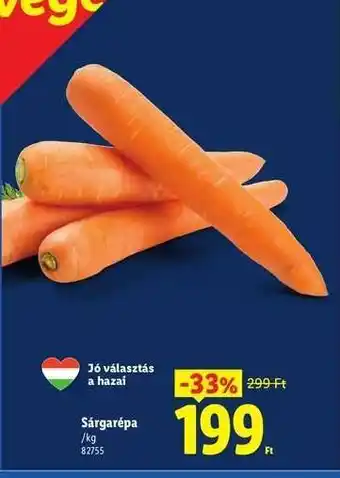 Lidl Sárgarépa ajánlat