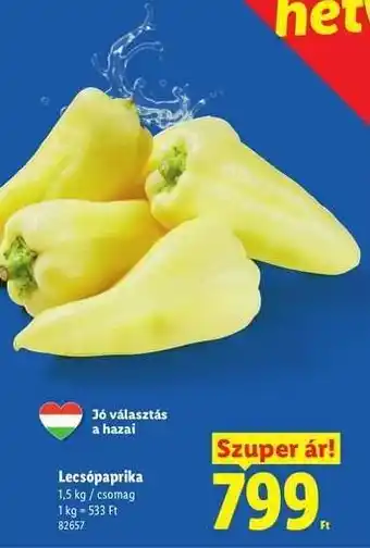 Lidl Lecsópaprika ajánlat