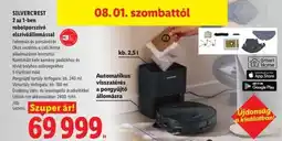 Lidl SILVERCREST 2 az 1-ben robotporszívó elszívóállomással ajánlat