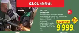 Lidl PARKSIDE Sarokcsiszoló ajánlat