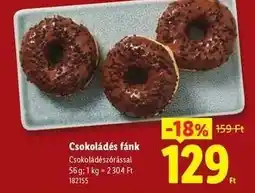 Lidl Csokoládés fánk ajánlat