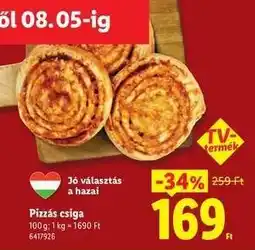 Lidl Pizzás csiga ajánlat