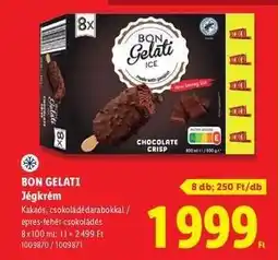 Lidl BON GELATI Jégkrém ajánlat