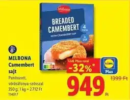 Lidl MILBONA Camembert sajt ajánlat