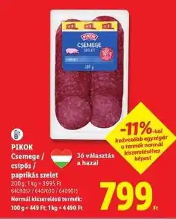 Lidl PIKOK Csemege / csípős / paprikás szelet ajánlat