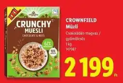 Lidl CROWNFIELD Müzli ajánlat