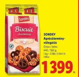 Lidl SONDEY Aprósütemény-válogatás ajánlat