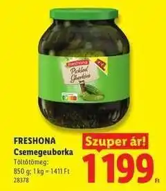 Lidl FRESHONA Csemegeuborka ajánlat