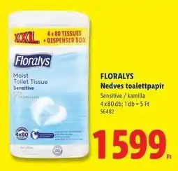 Lidl FLORALYS Nedves toalettpapír ajánlat