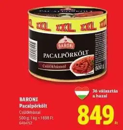 Lidl BARONI Pacalpörkölt ajánlat