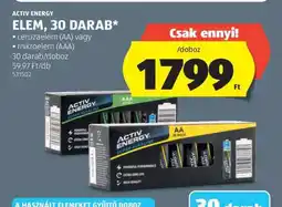 ALDI ACTIV ENERGY ELEM, 30 DARAB ajánlat