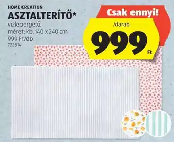 HOME CREATION ASZTALTERÍTŐ