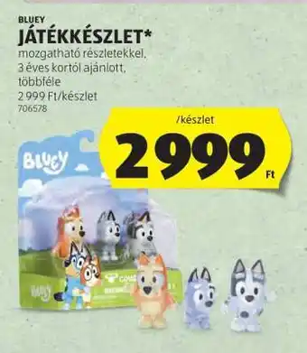 ALDI BLUEY JÁTÉKKÉSZLET ajánlat