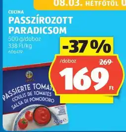 ALDI Cucina Passzírozott Paradicsom ajánlat