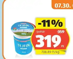 ALDI Milsani Tejföl ajánlat