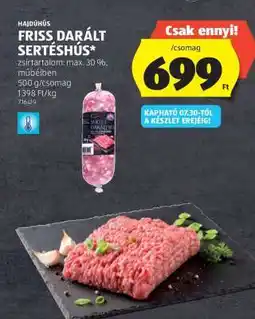 ALDI Friss, darált sertéshús ajánlat
