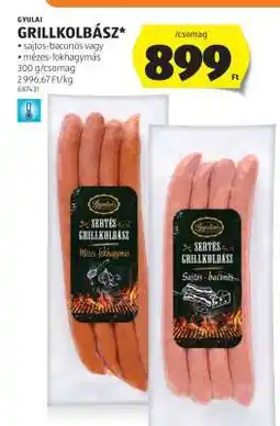 ALDI Gyulai grillkolbász ajánlat