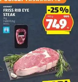 ALDI GOURMET FRISS RIB EYE STEAK ajánlat