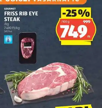 ALDI GOURMET FRISS RIB EYE STEAK ajánlat