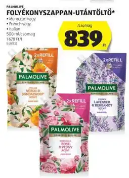 ALDI Palmolive folyékony szappan-utántöltő ajánlat